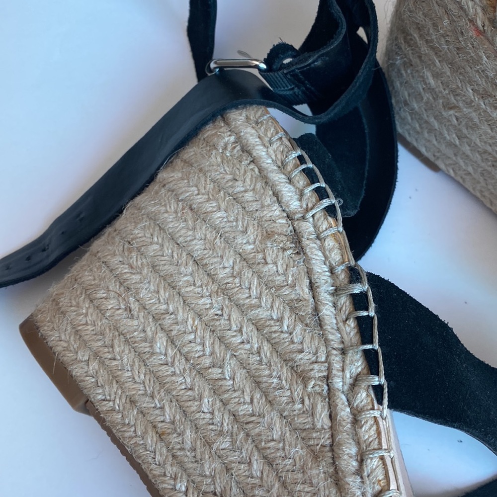 Dolce Vita Black and Tan Espadrille Sandals - Picture 2 of 8